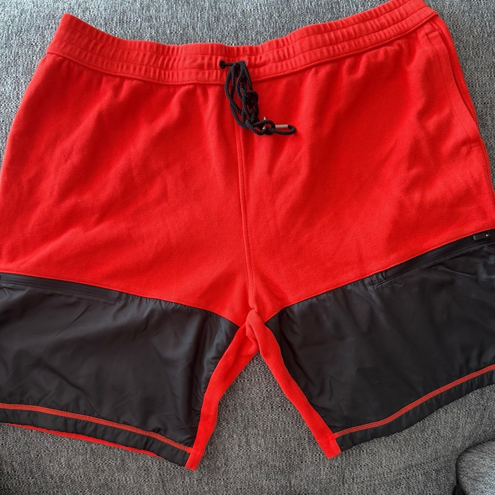 Under Armour Orange and Black Athletic Shorts